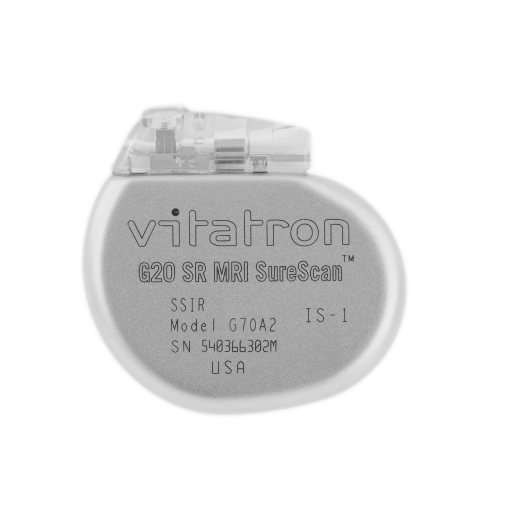 Электрокардиостимулятор имплантируемый однокамерный частотно-адаптивный Medtronic Vitatron G20 SR MRI SureScan